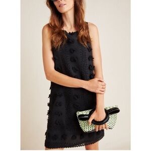 Anthropologie Black Mini Dress